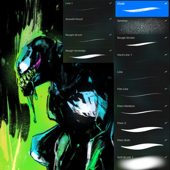 图片[6]-Procreate & Photoshop Chun Lo笔刷组 潮流风格插画与纹理创作数字工具-25虚拟网