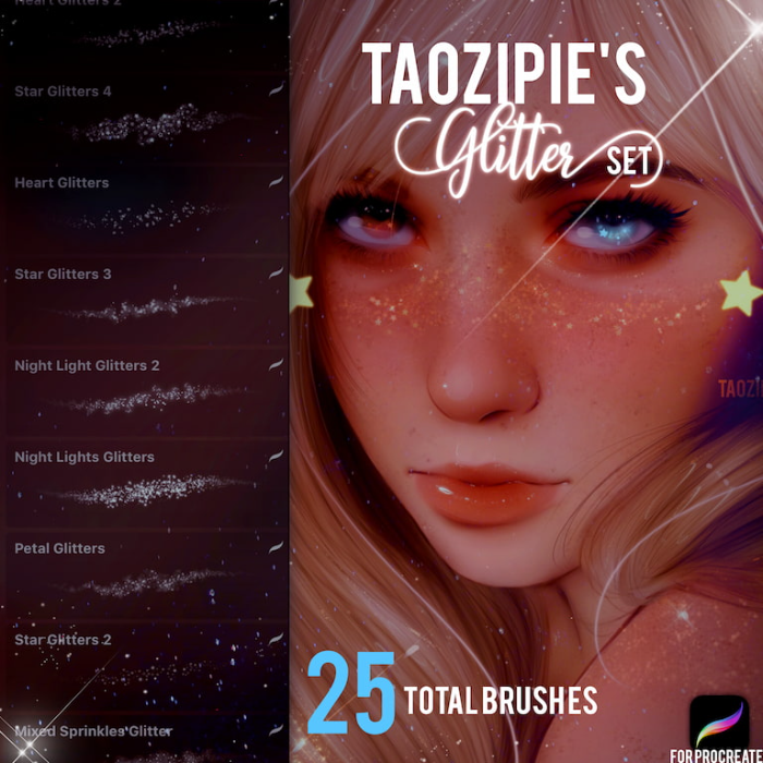 图片[4]-Procreate Taozipie皮肤光斑笔刷组 梦幻风格光斑与发光效果创作数字工具-25虚拟网