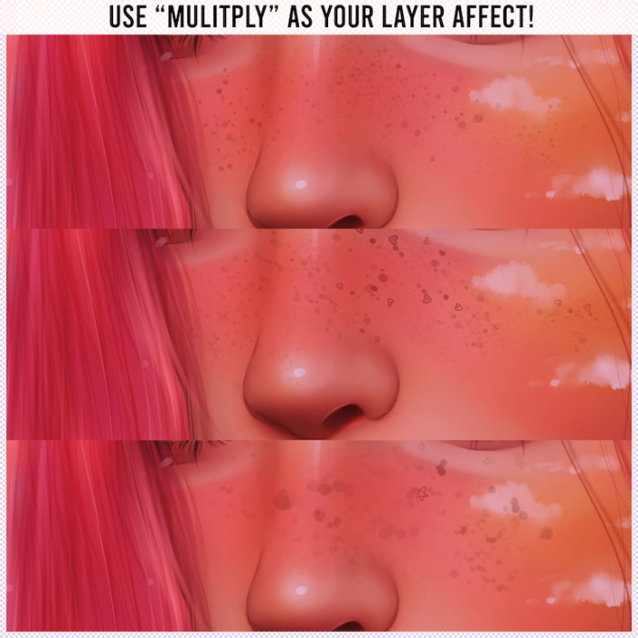 图片[6]-Procreate Taozipie皮肤细节2.0版笔刷组 梦幻风格雀斑发光与纹理表现数字工具-25虚拟网