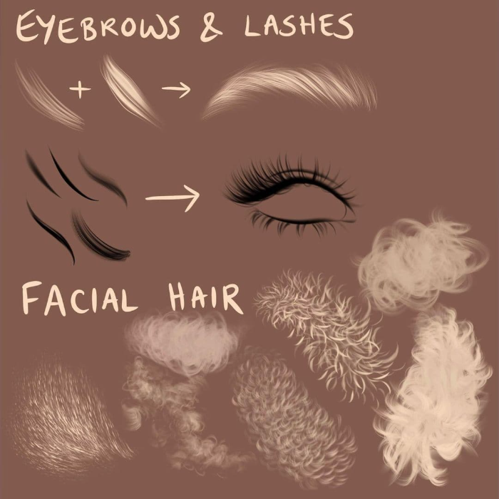 图片[11]-Procreate Sandra Winther Art头发笔刷组 写实风格发丝层次与多样造型创作数字工具-25虚拟网