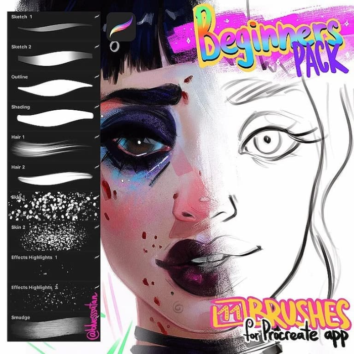 图片[4]-Procreate Julia Razumova人像初学者笔刷组 新手友好型人像创作数字工具-25虚拟网