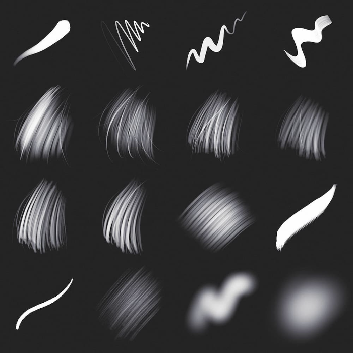 图片[4]-Procreate 宝藏头发笔刷组 全能风格头发创作与细节表现数字工具-25虚拟网