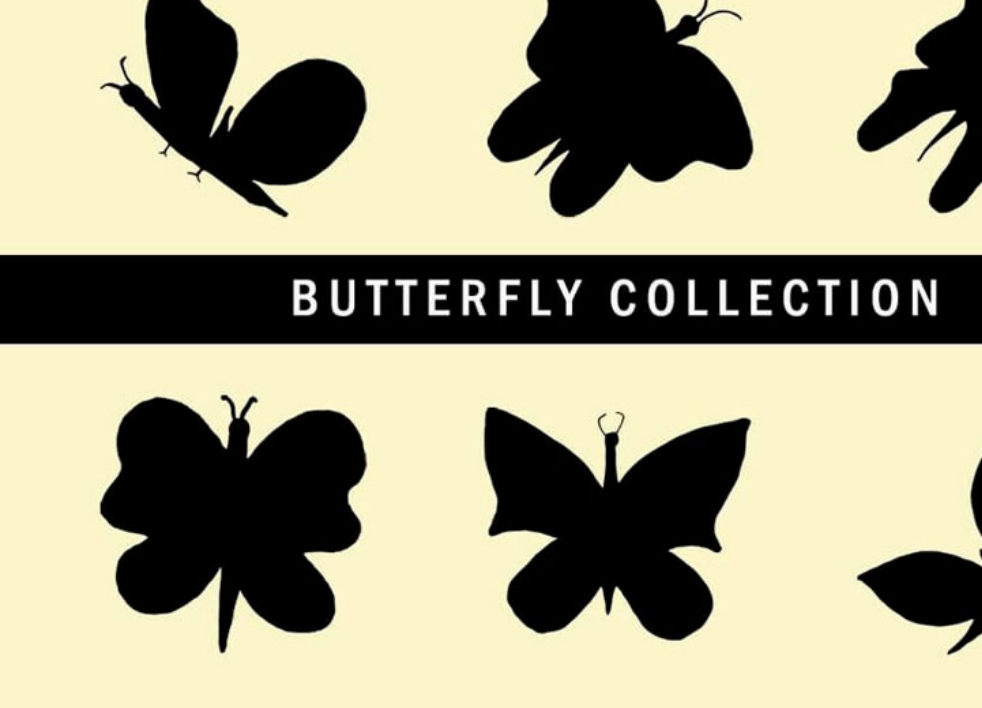 精选6款飞舞的蝴蝶剪影PS笔刷 - 细腻6款飞舞的蝴蝶剪影样式，适用于自然主题设计项目-25虚拟网