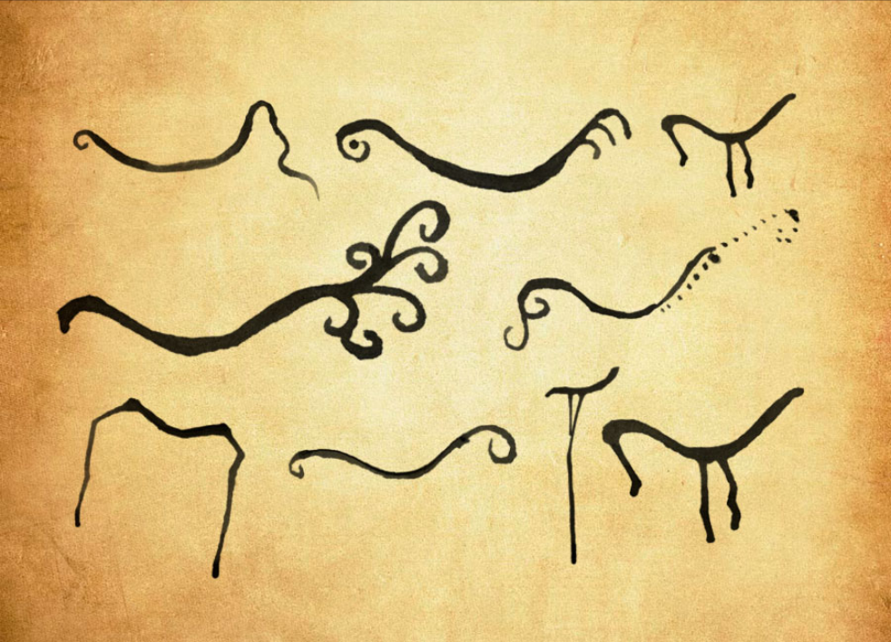 万圣节人像眼线和泪线PS笔刷 - 多功能万圣节人像眼线和泪线素材，适用于各类设计项目-25虚拟网