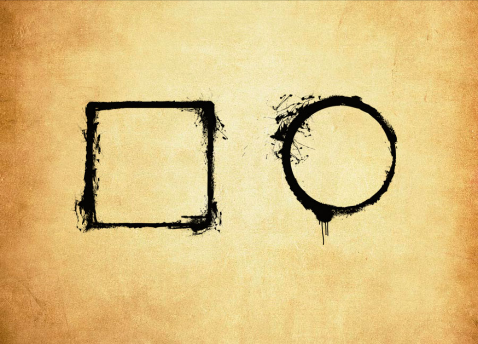 专业中国风水墨喷溅边框PS笔刷 - 包含高品质中国风水墨喷溅边框样式，兼容Photoshop全版本-25虚拟网