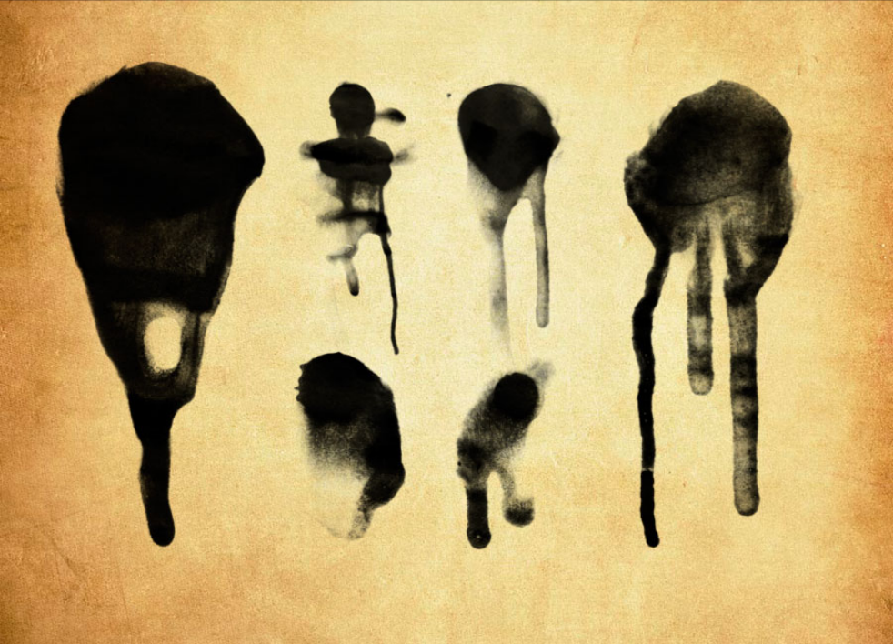 中国风水墨墨迹流淌效果PS笔刷 - 高效中国风水墨墨迹流淌效果设计工具，节省80%手动绘制时间-25虚拟网