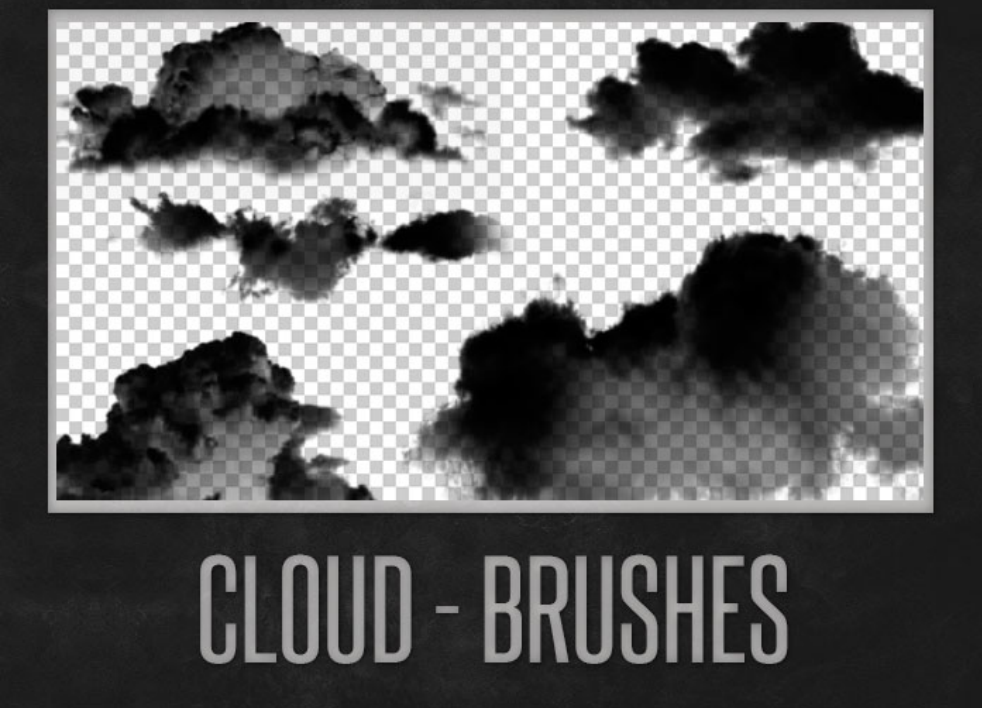 专业云彩云朵装饰PS笔刷 - 包含高品质云彩云朵装饰样式,兼容Photoshop全版本-25虚拟网