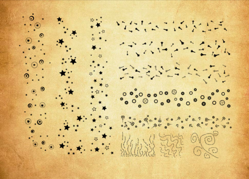 心形翅膀和花纹装饰PS笔刷 - 高效心形翅膀和花纹装饰设计工具,节省80%手动绘制时间-25虚拟网