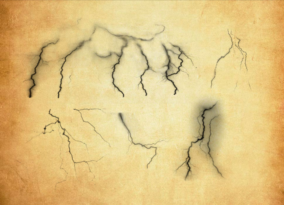 优质分叉式闪电效果PS笔刷下载 - 提升分叉式闪电效果设计效率，新手也能轻松上手-25虚拟网