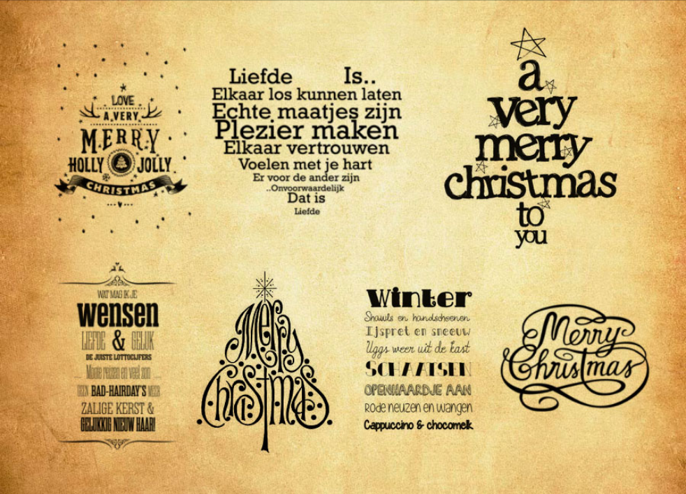 专业创意的圣诞节字体装饰PS笔刷 - 包含高品质创意的圣诞节字体装饰样式，兼容Photoshop全版本-25虚拟网