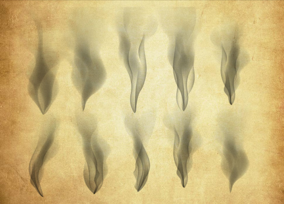 优质创意的烟雾PS笔刷 - 细腻创意的烟雾样式，适用于自然主题设计项目-25虚拟网