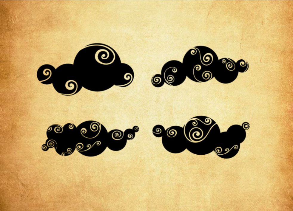 创意的祥云PS笔刷 - 高效创意的祥云设计工具，节省80%手动绘制时间-25虚拟网