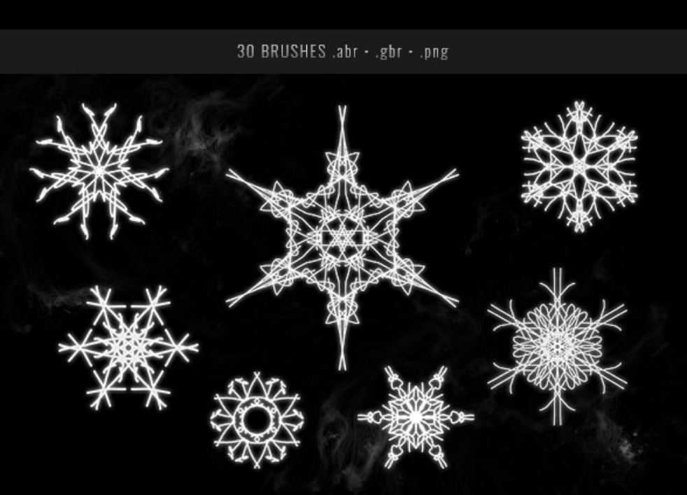 优质20款欧式花纹边框装饰PS笔刷 - 丰富20款欧式花纹边框装饰装饰样式，适用于海报、包装、UI设计-25虚拟网