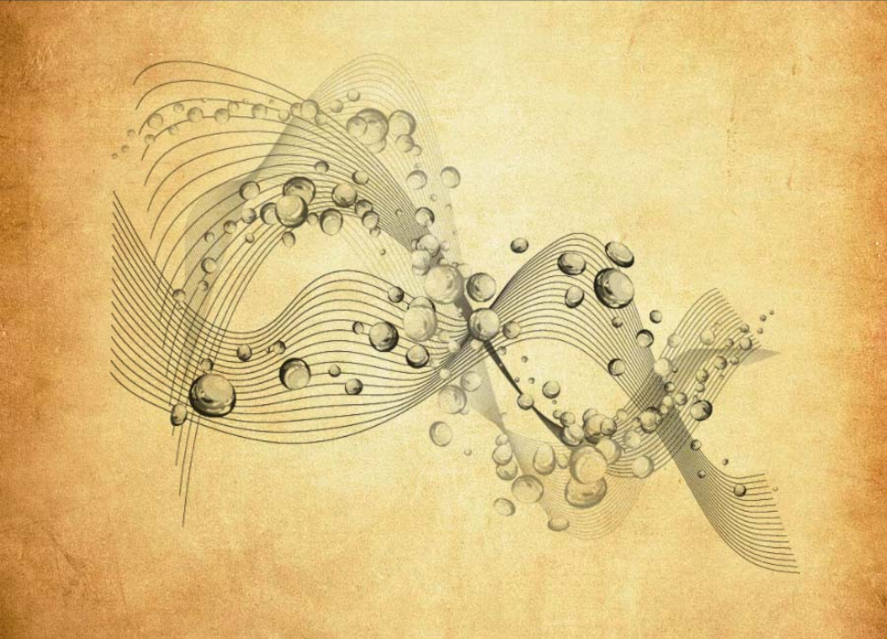 动感网纹曲线和水珠装饰PS笔刷资源 - 精选动感网纹曲线和水珠装饰元素，适配装饰类设计-25虚拟网