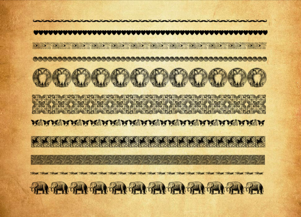 动物和古典花纹分隔符PS笔刷 - 高效动物和古典花纹分隔符设计工具，节省80%手动绘制时间-25虚拟网