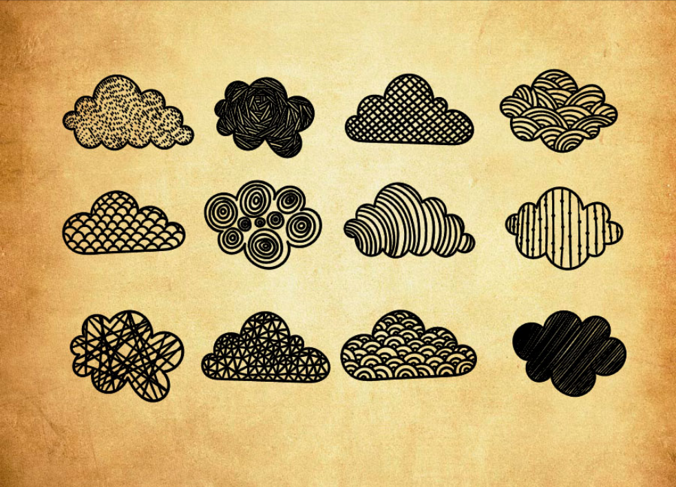 卡通盆景植物装饰PS笔刷 - 精美卡通盆景植物装饰装饰元素，提升设计作品视觉吸引力-25虚拟网