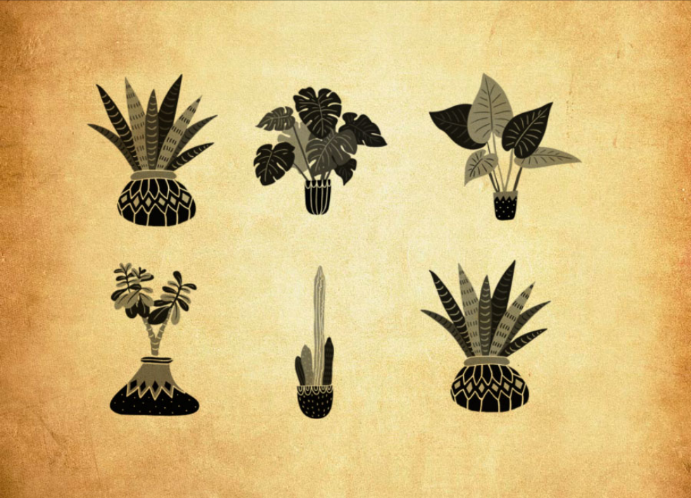 卡通的音乐装饰元素PS笔刷 - 精美卡通的音乐装饰元素装饰元素，提升设计作品视觉吸引力-25虚拟网