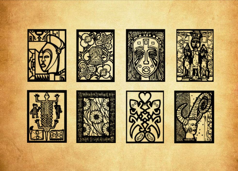 古典部落图腾头像PS笔刷资源 - 精选古典部落图腾头像元素，适用于其他类设计-25虚拟网