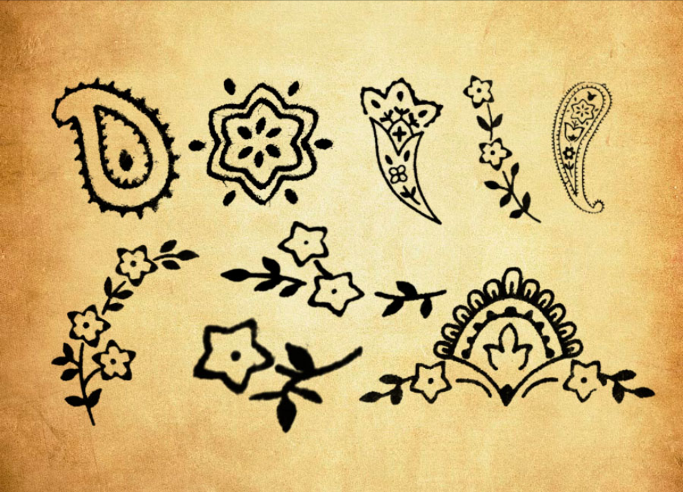 可爱的涂鸦花朵花枝PS笔刷 - 高效可爱的涂鸦花朵花枝设计工具，节省80%手动绘制时间-25虚拟网