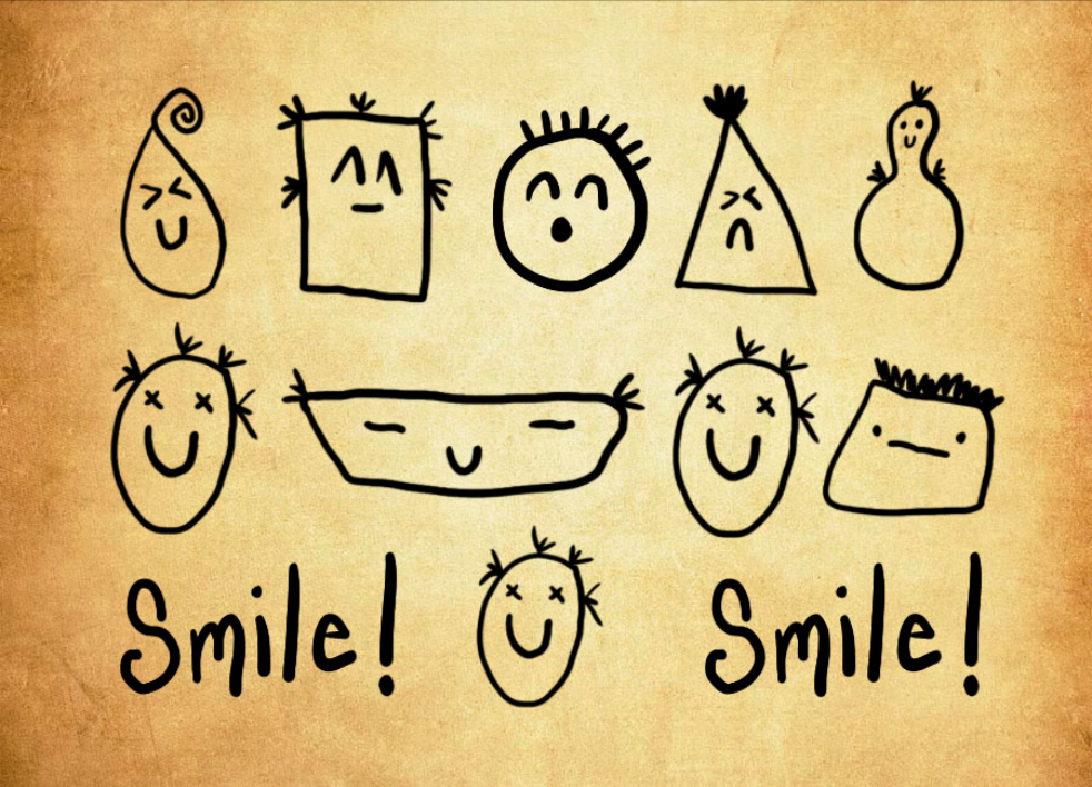 精选可爱的涂鸦表情PS笔刷 - 高品质可爱的涂鸦表情资源，提升设计专业度-25虚拟网