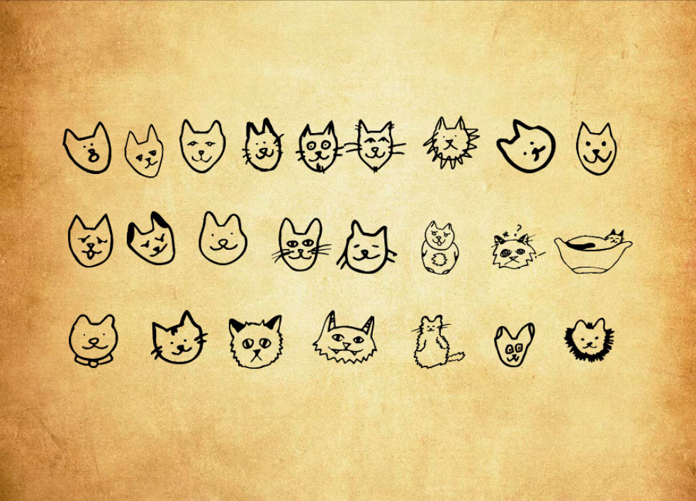 可爱的猫咪头像PS笔刷 - 高效可爱的猫咪头像设计工具，节省80%手动绘制时间-25虚拟网