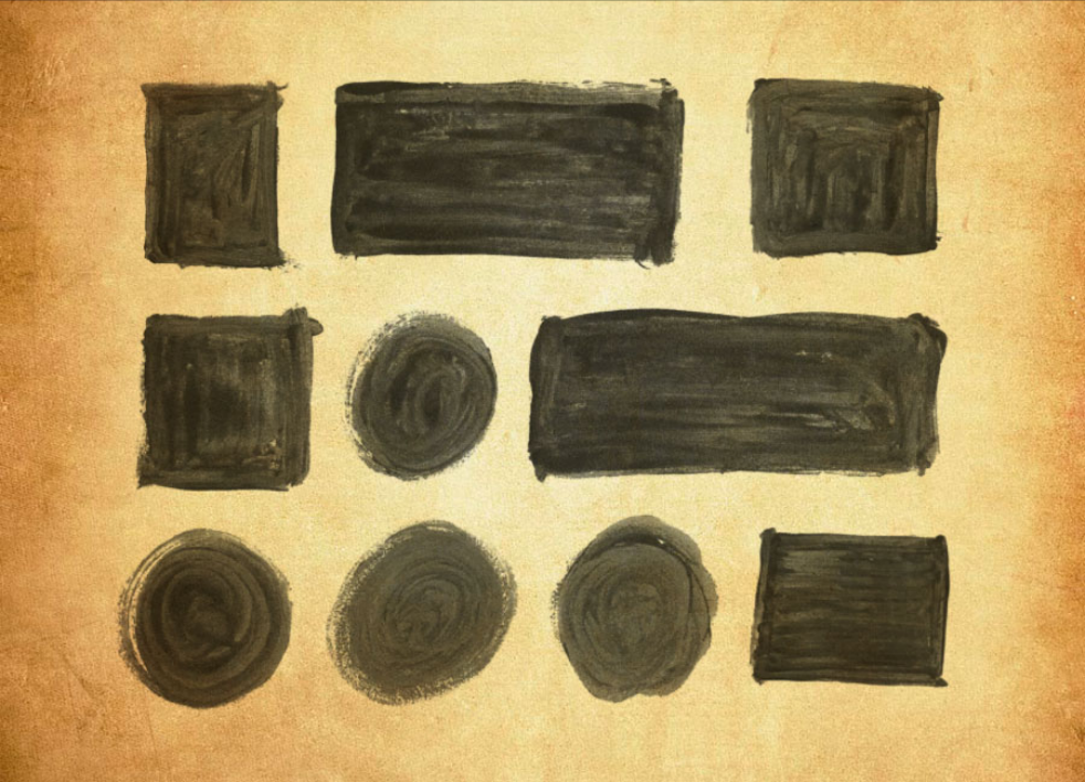 优质圆形和矩形涂抹效果PS笔刷下载 - 提升圆形和矩形涂抹效果设计效率，新手也能轻松上手-25虚拟网