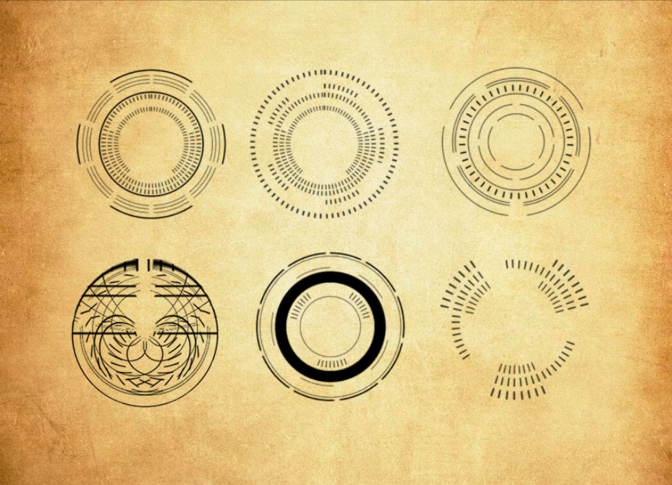 圆形科技元素装饰PS笔刷 - 高效圆形科技元素装饰设计工具，节省80%手动绘制时间-25虚拟网