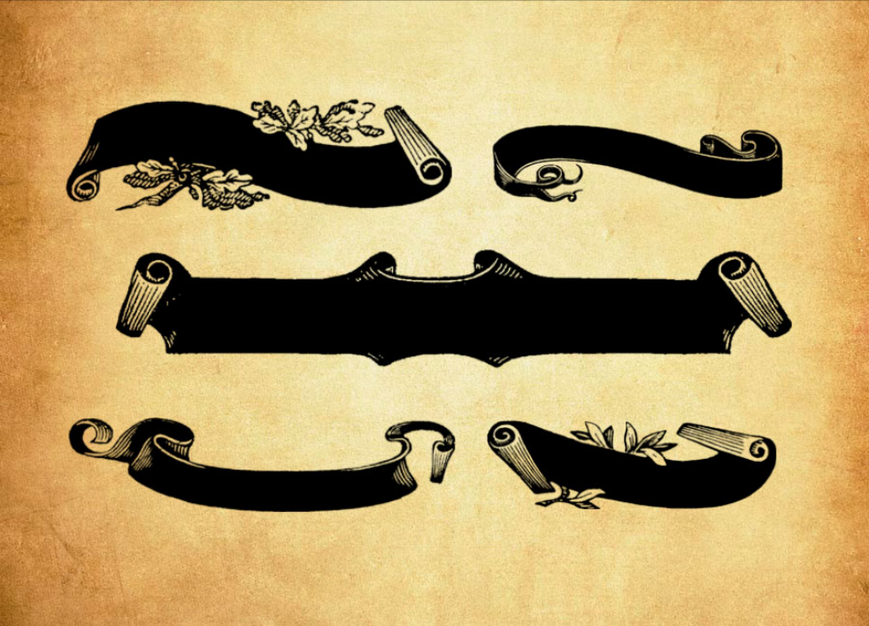 优质复古公告牌和横幅背景PS笔刷下载 - 提升复古公告牌和横幅背景设计效率，新手也能轻松上手-25虚拟网