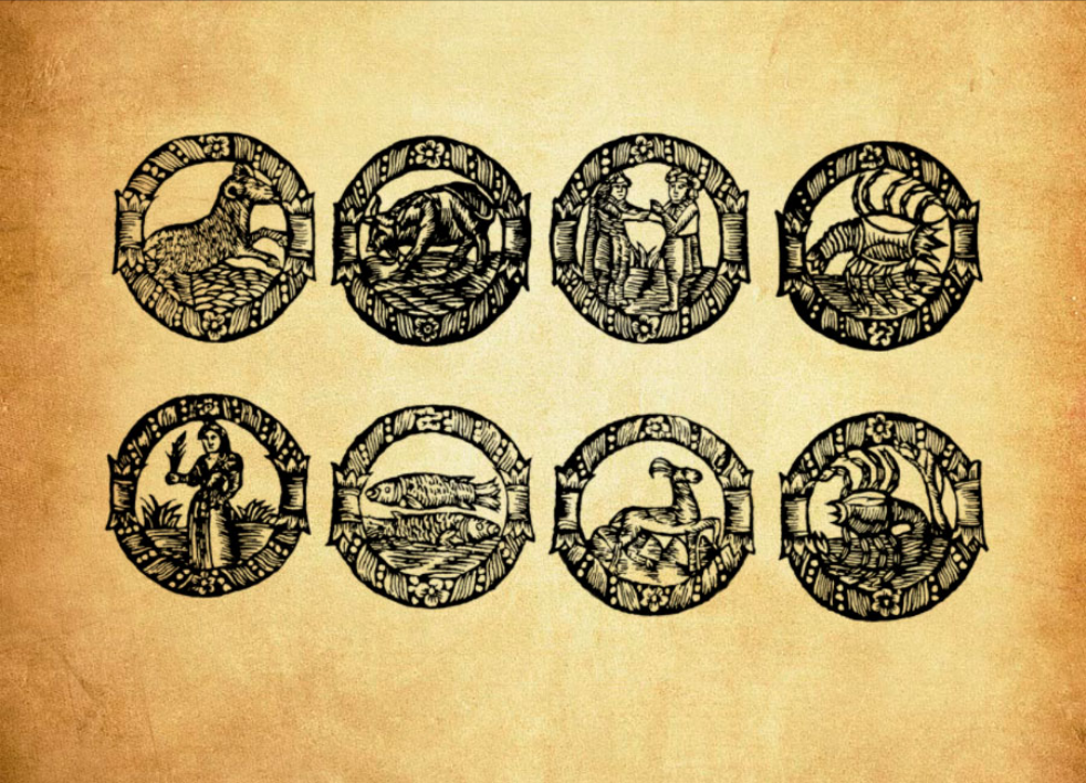 复古风格的木刻图案装饰PS笔刷 - 高效复古风格的木刻图案装饰设计工具,节省80%手动绘制时间-25虚拟网