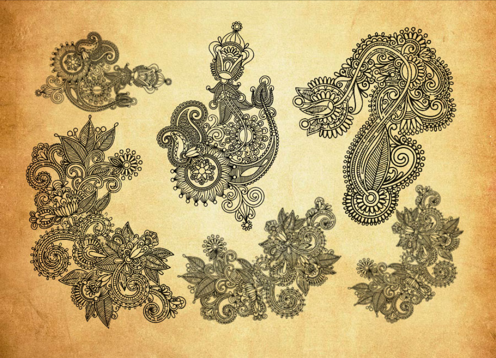 富丽堂皇的时尚花纹PS笔刷 - 高效富丽堂皇的时尚花纹设计工具，节省80%手动绘制时间-25虚拟网