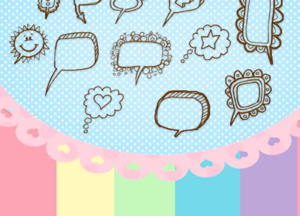 手绘主题对话框设计PS笔刷 - 专业手绘主题对话框设计设计素材，适配Photoshop各类创作场景-25虚拟网