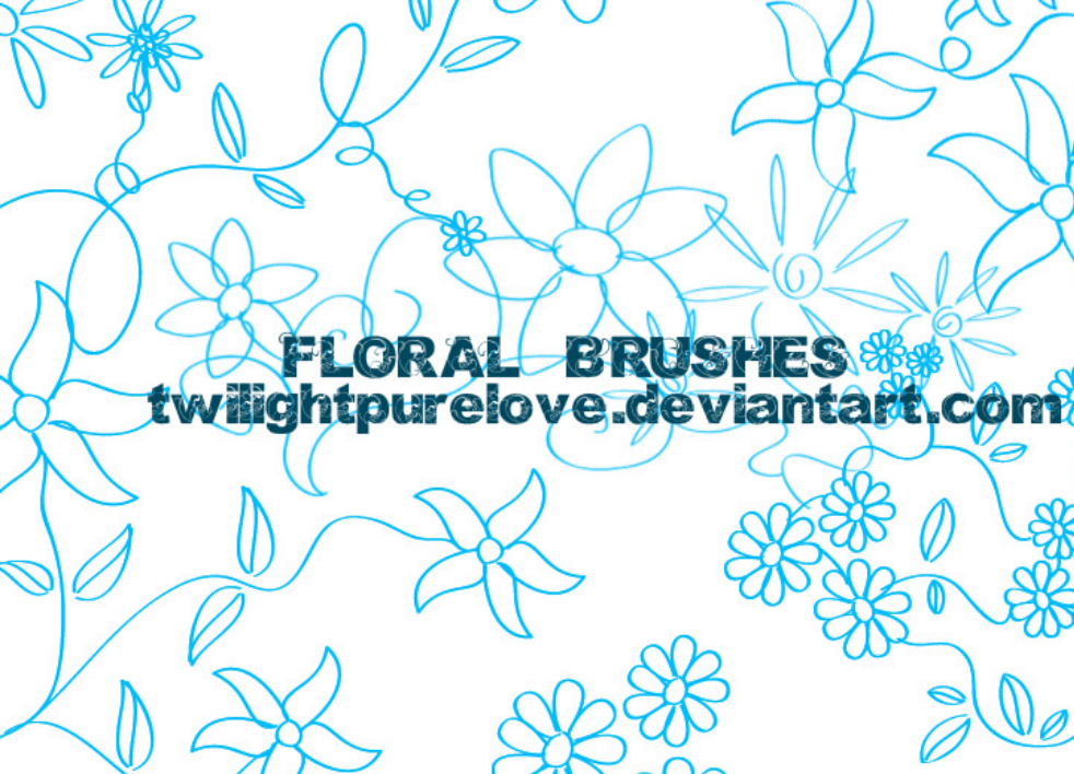 手绘小清新花朵装饰PS笔刷 - 专业手绘小清新花朵装饰设计素材,适配Photoshop各类创作场景-25虚拟网