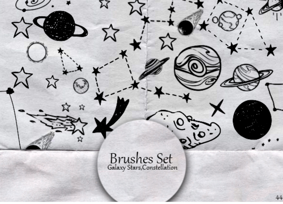 手绘钻石和茶杯PS笔刷 - 专业手绘钻石和茶杯设计素材，适配Photoshop各类创作场景-25虚拟网