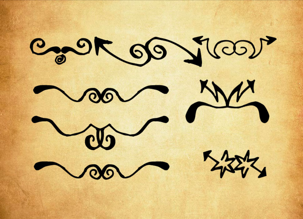 手绘涂鸦的箭头装饰PS笔刷 - 高效手绘涂鸦的箭头装饰设计工具，节省80%手动绘制时间-25虚拟网