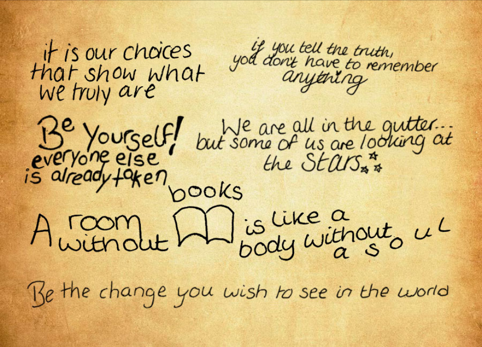 优质手绘英文句子PS笔刷下载 - 提升手绘英文句子设计效率，新手也能轻松上手-25虚拟网