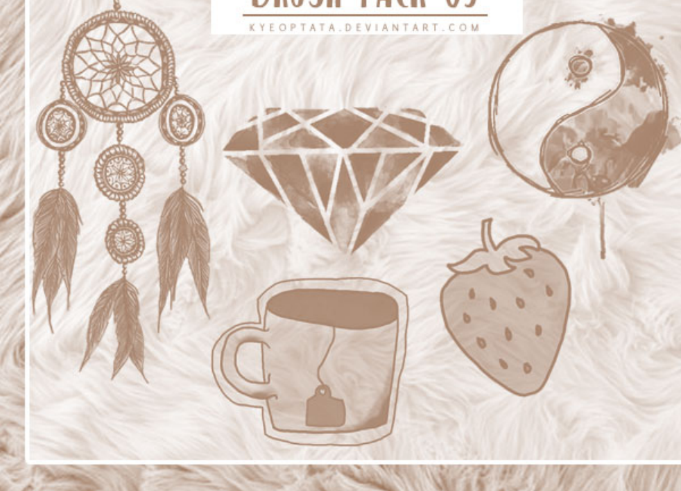 手绘分隔线装饰PS笔刷下载 - 高品质手绘分隔线装饰装饰素材，打造精致设计效果-25虚拟网