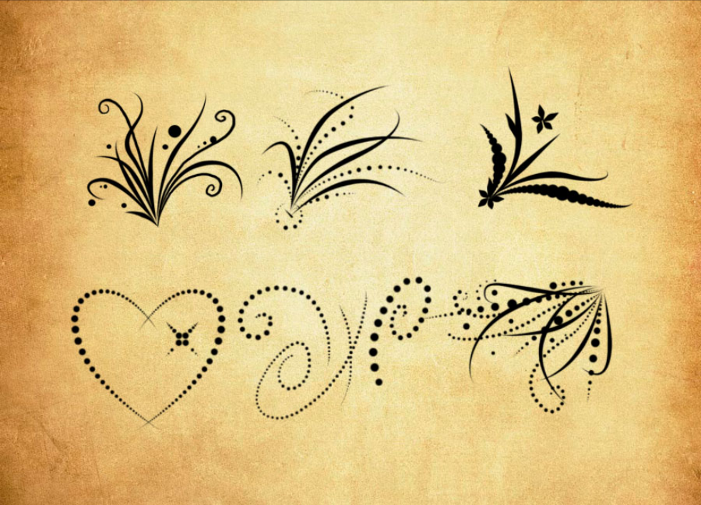 精选时尚的艺术花纹装饰PS笔刷下载 – 提升时尚的艺术花纹装饰设计效率，新手也能轻松上手-25虚拟网