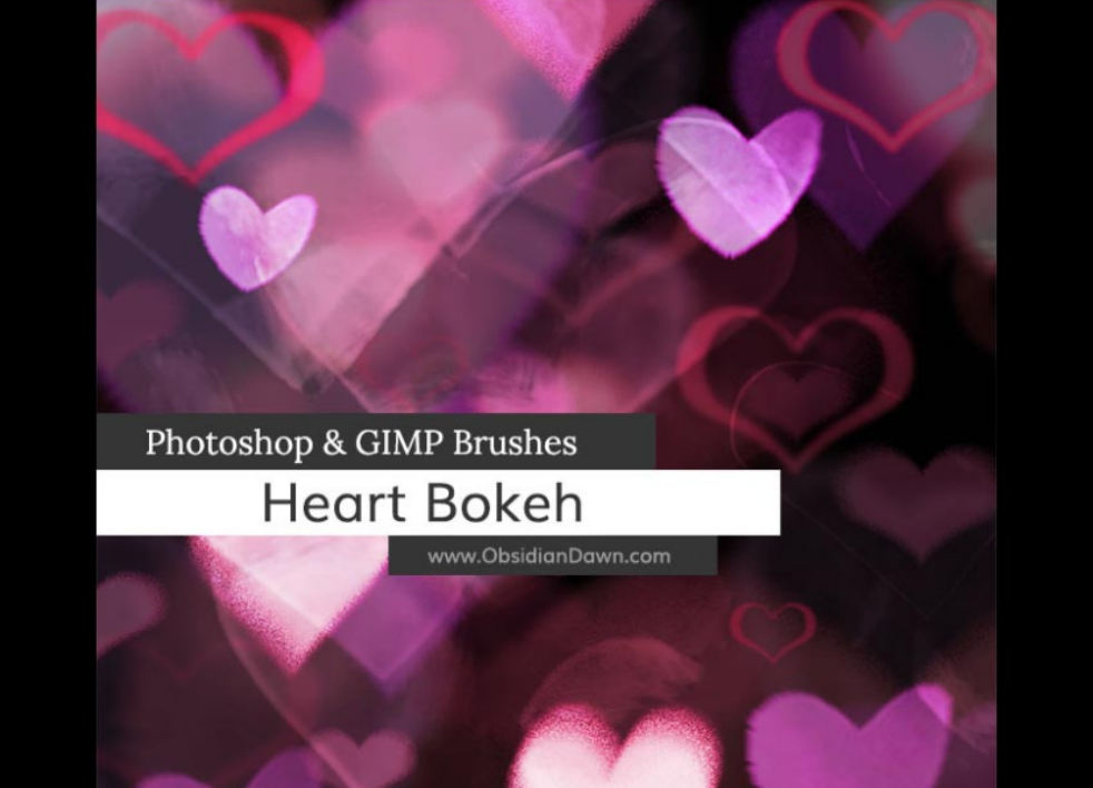 优质梦幻心形散景装饰PS笔刷下载 - 提升梦幻心形散景装饰设计效率，新手也能轻松上手-25虚拟网