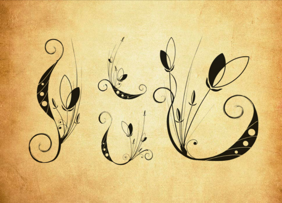 梦幻的抽象花朵PS笔刷 - 专业梦幻的抽象花朵设计素材,适配Photoshop各类创作场景-25虚拟网