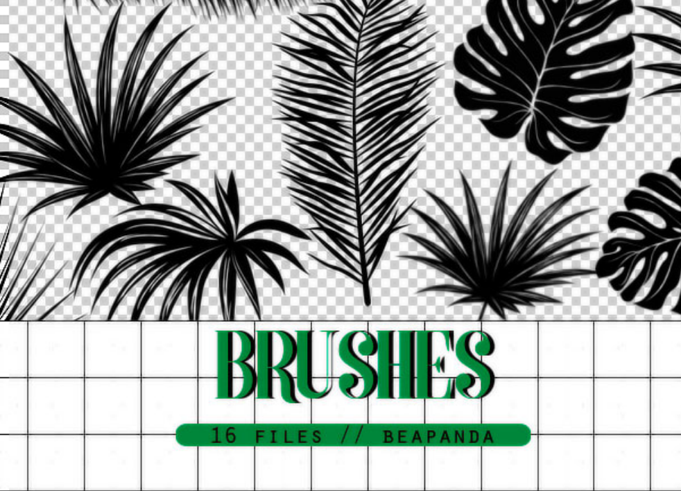 精选水彩花朵和叶子PS笔刷 - 高品质水彩花朵和叶子资源，提升设计专业度-25虚拟网