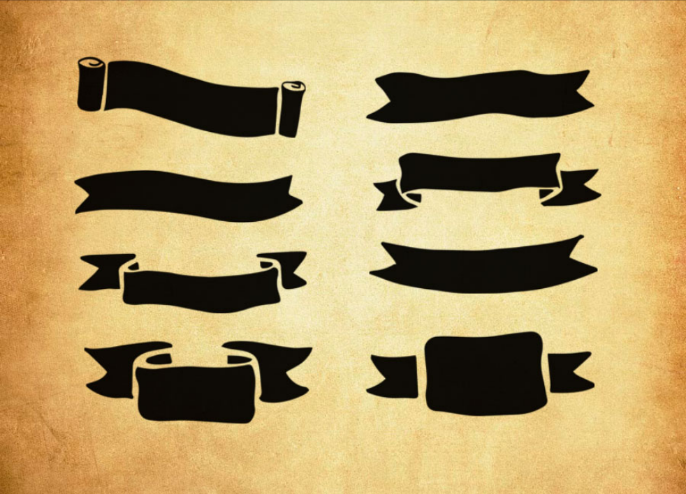 精选横幅和标语背景设计PS笔刷 - 高品质横幅和标语背景设计资源,提升设计专业度-25虚拟网