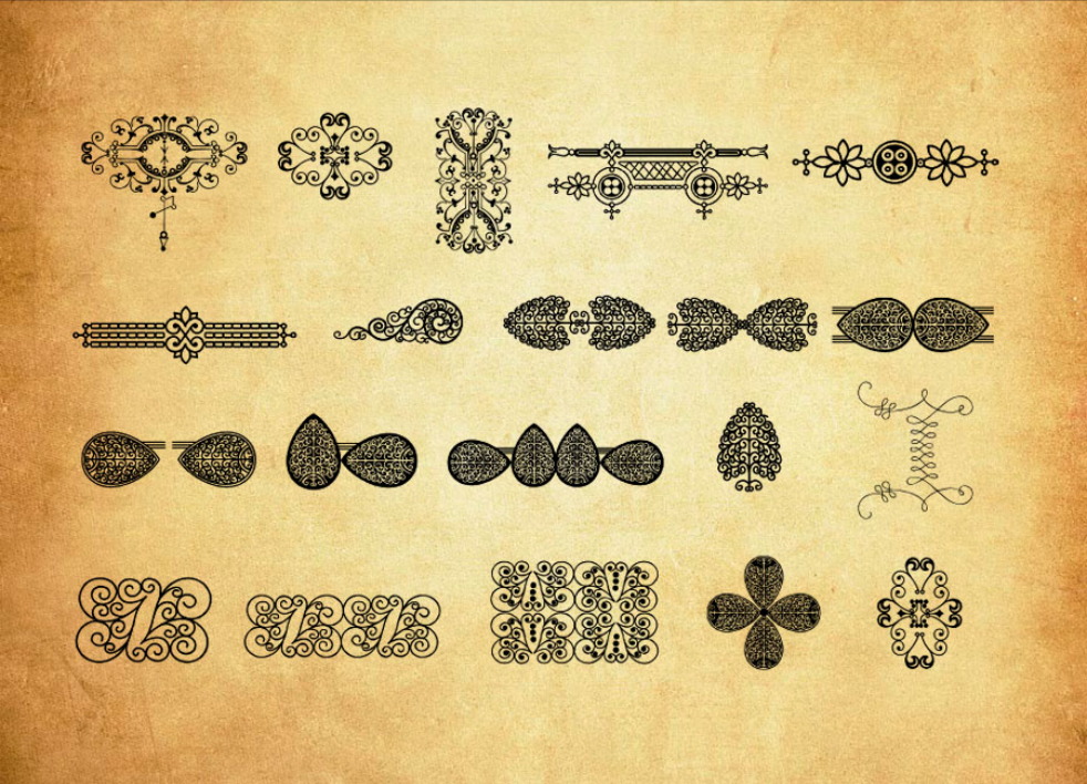 欧式印花图案装饰PS笔刷 - 高效欧式印花图案装饰设计工具,节省80%手动绘制时间-25虚拟网