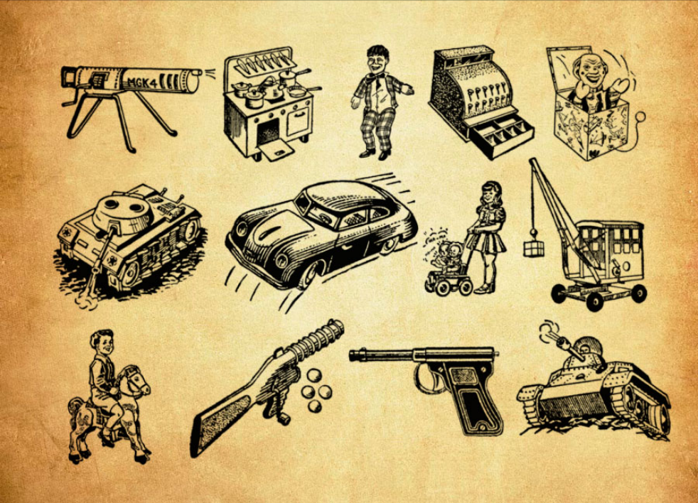 欧式复古图案和图形PS笔刷 - 专业欧式复古图案和图形设计素材，适配Photoshop各类创作场景-25虚拟网