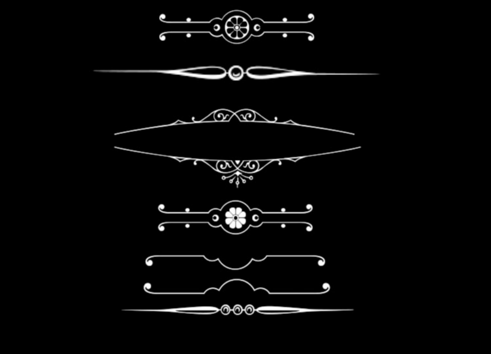 圆形和几何图形装饰PS笔刷下载 – 高品质圆形和几何图形装饰装饰素材，打造精致设计效果-25虚拟网