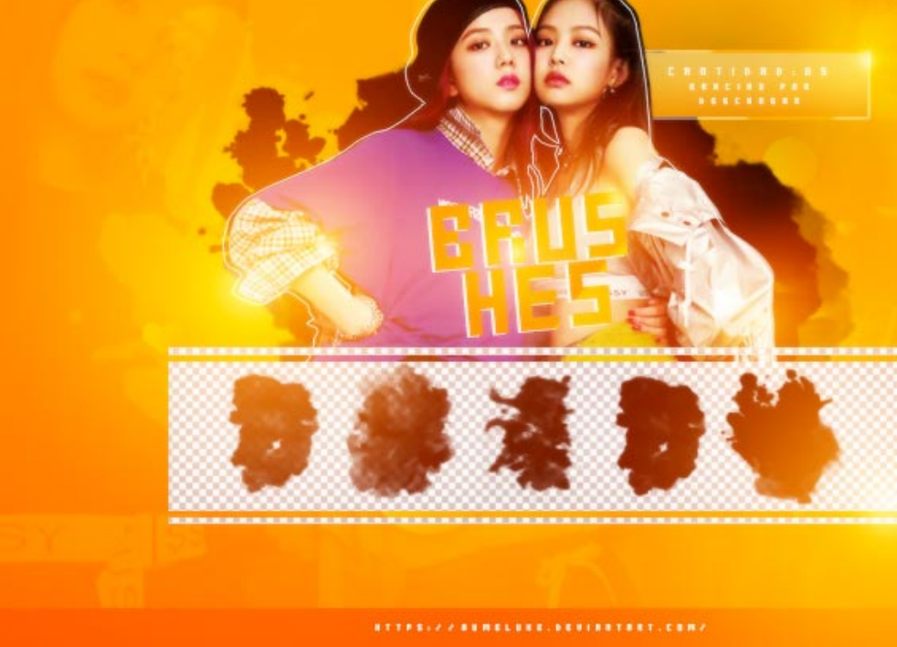 专业111种涂鸦涂抹装饰PS笔刷 - 丰富111种涂鸦涂抹装饰装饰样式，适配海报、包装、UI设计-25虚拟网