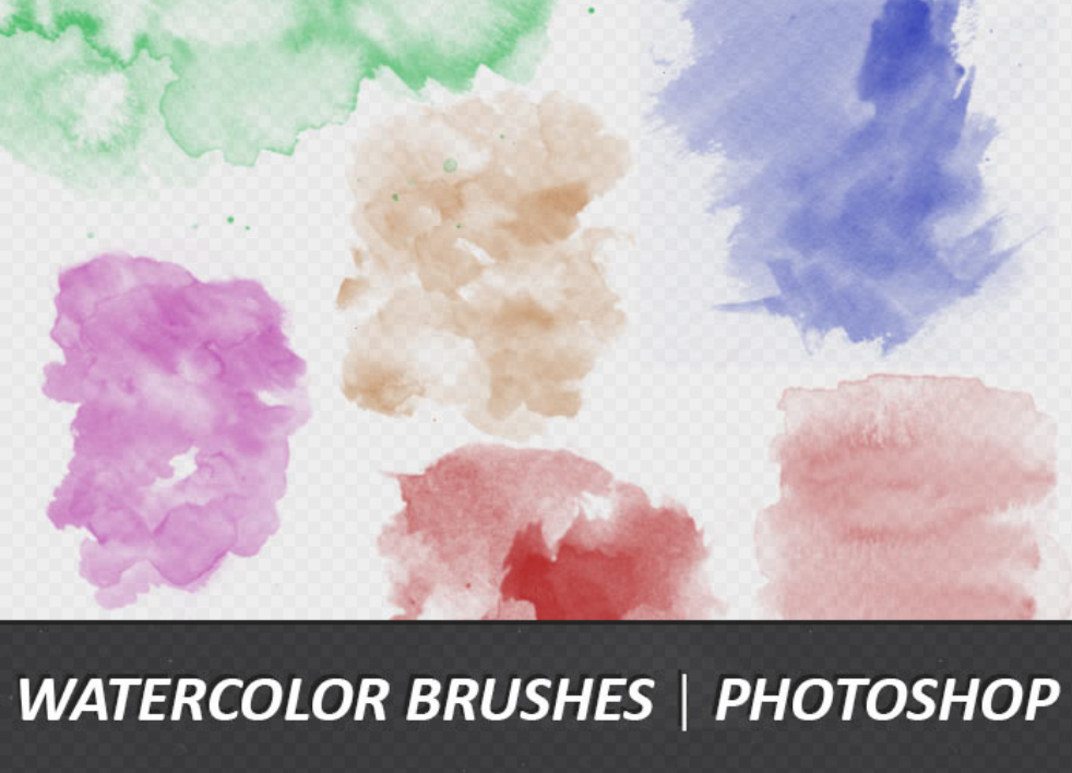 专业水彩涂鸦背景PS笔刷 - 包含高品质水彩涂鸦背景样式,兼容Photoshop全版本-25虚拟网