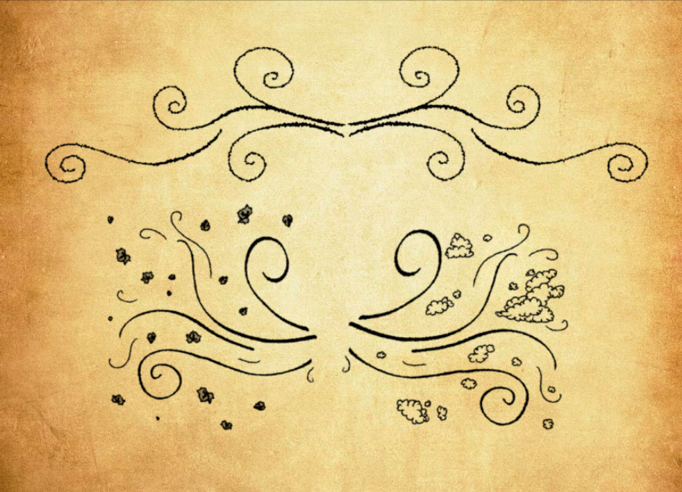 优质涂鸦手绘花纹装饰PS笔刷 - 丰富涂鸦手绘花纹装饰装饰样式，适用于海报、包装、UI设计-25虚拟网