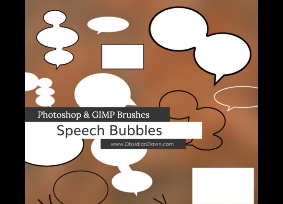 漫画气泡和对话框PS笔刷 - 高效漫画气泡和对话框设计工具，节省80%手动绘制时间-25虚拟网