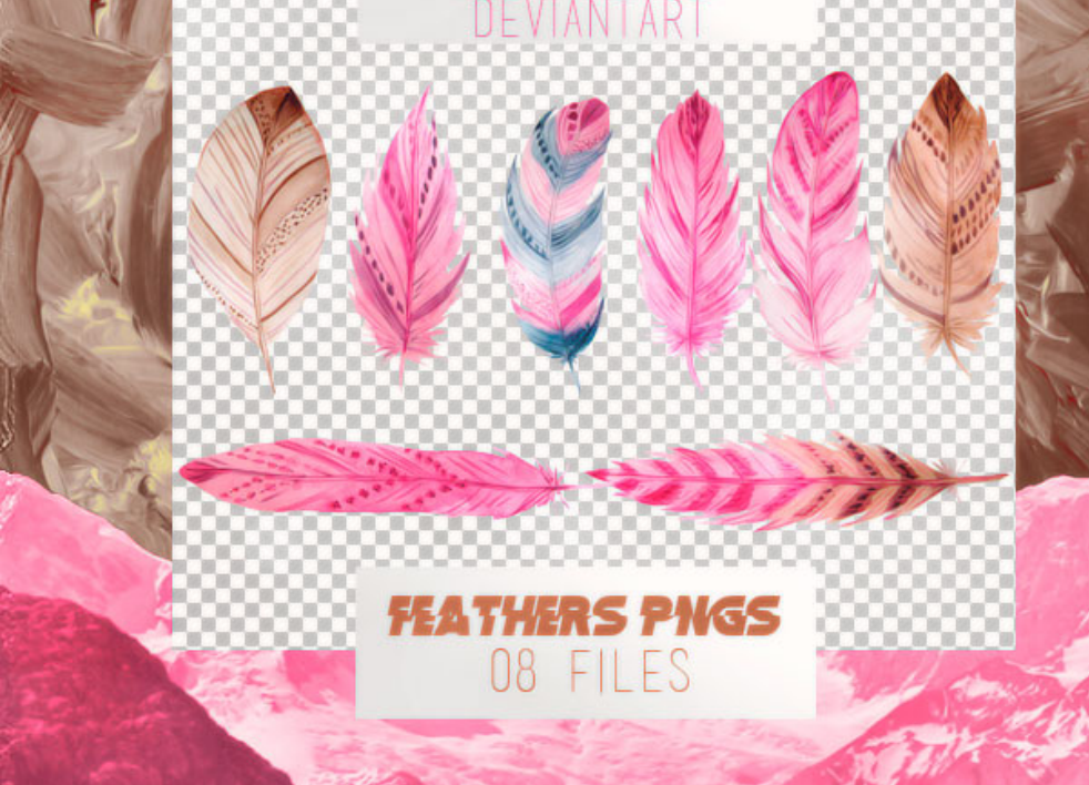 优质炫彩动物羽毛装饰PS笔刷下载 - 提升炫彩动物羽毛装饰设计效率，新手也能轻松上手-25虚拟网