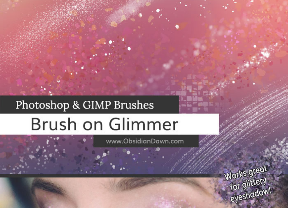 炫彩的眼影装饰效果PS笔刷 - 专业炫彩的眼影装饰效果设计素材,适配Photoshop各类创作场景-25虚拟网